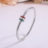 【90】Silver oil-dropped waist