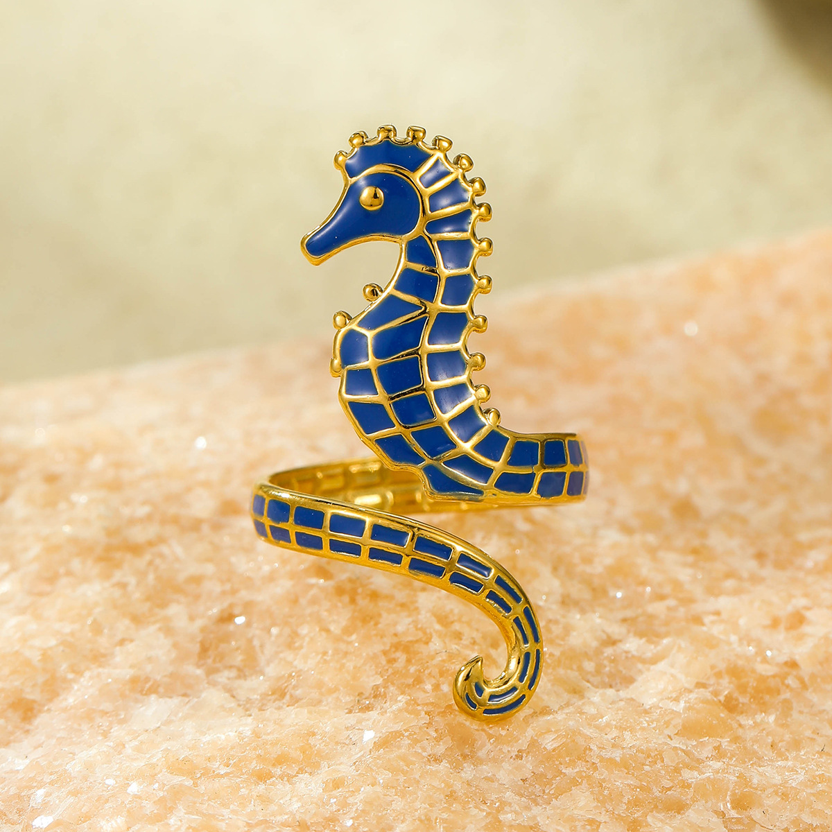 6g Weight 0.03µm-0.05µm Gold Plating Thickness PVD Coated Gold Plating Process Real Gold Plated Plating Material Rings Classification One Size Ring Size 1 Piece Quantity Party, Street Occasion 304 Stainless Steel Material Hippocampus Pattern Women's Gender Beach, Simple Style Style Waterproof Non Tarnish, Plating Craft PVD Coated Real Gold Plated Hippocampus 304 Stainless Steel Beach Simple Style Waterproof Non Tarnish Rings 6