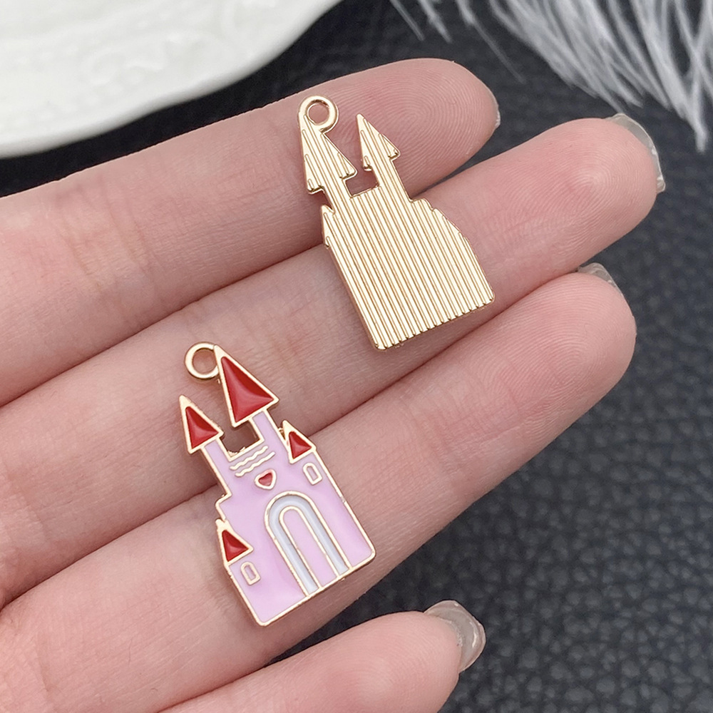 1 Castillo de gotas de Aceite Rosa 12x24mm - 12309 - 1,6g