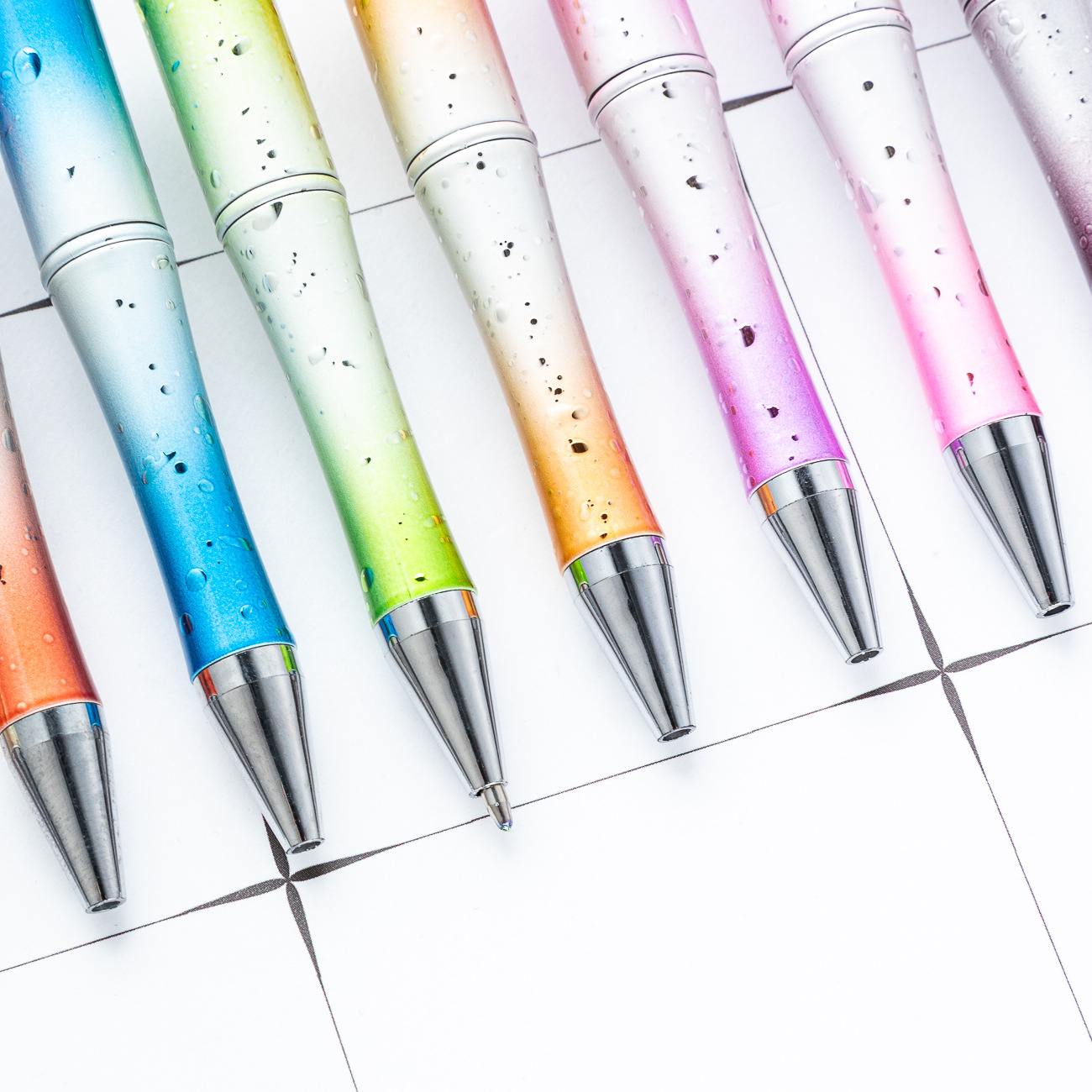 Diy Star Bead Pen creativo galvanizado UV Bead Pen estrella sequin gradiente Bead Pen al por mayor