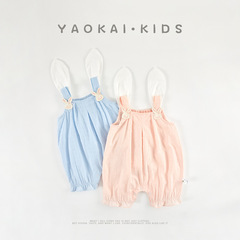 Baby Girl Summer Outfit Sweet Onesie 0-1 Years Thin Cute Super Adorable Onesie with Rabbit Print Diaper Cover