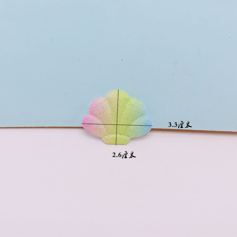 DIY accesorios de joyería para niños oro rosa colorido océano serie simulación Shell zapatos y sombreros bolsa de decoración de tarjetas de pastel