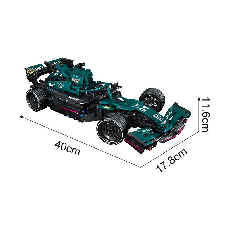 Kaka C016F1 Fórmula coche de carreras de montaje modelo de tecnología maquinaria pequeñas partículas de montaje de bloques de construcción de juguete C014