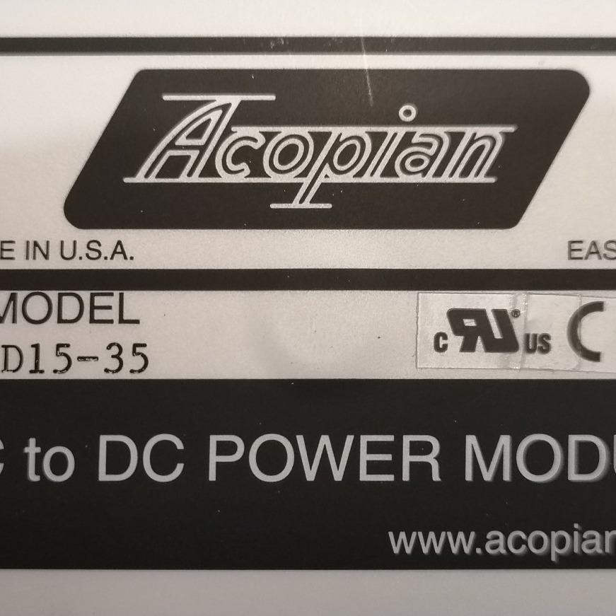 供应ACOPIAN电源D15—35