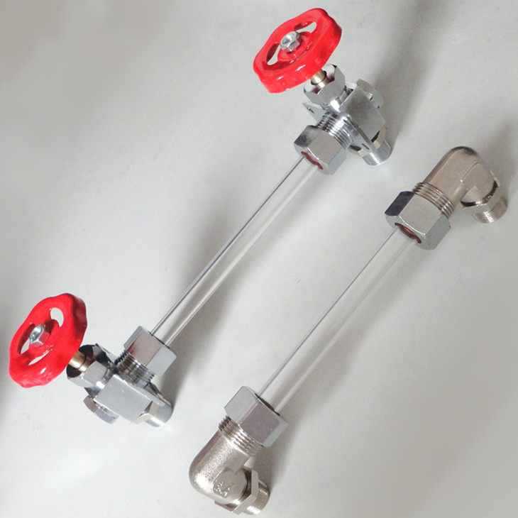 考克水位计3分玻璃管弯头蒸汽发生器锅炉配件水位弯头水位视窗