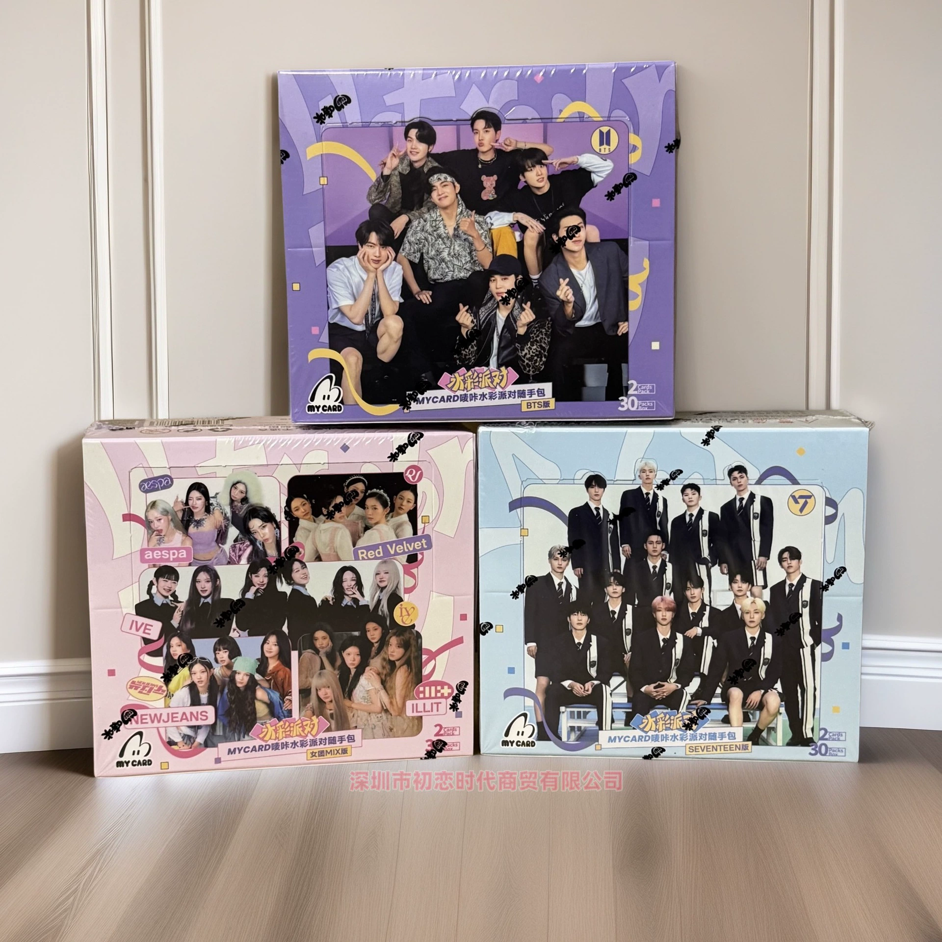 Аутентичная необычная игрушка MYCARD акварельная вечеринка повседневная визитница BTS товары для фанатов
