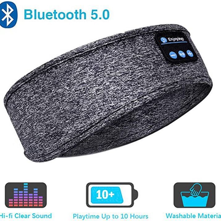 5.4 Bluetooth Music Headband Wireless Sleep Eye Mask Bluetooth Sports Headband Stereo Headband for Talking