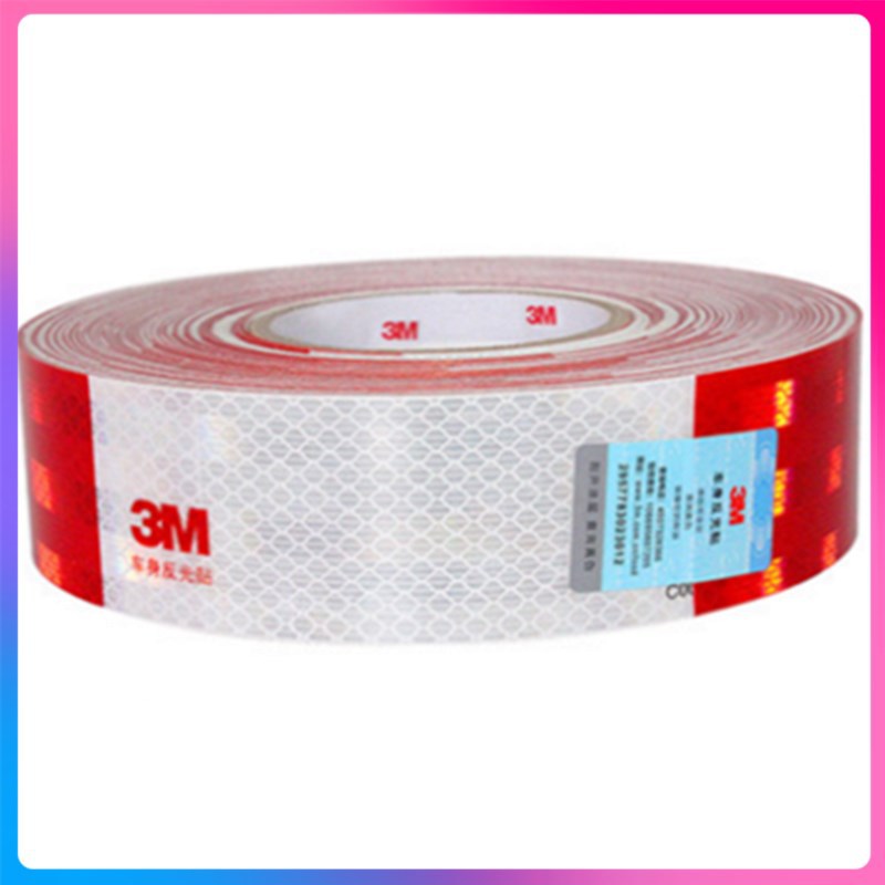 深圳现货红白反光贴汽车反光条贴夜间车身贴膜车辆警示黄黑反光膜