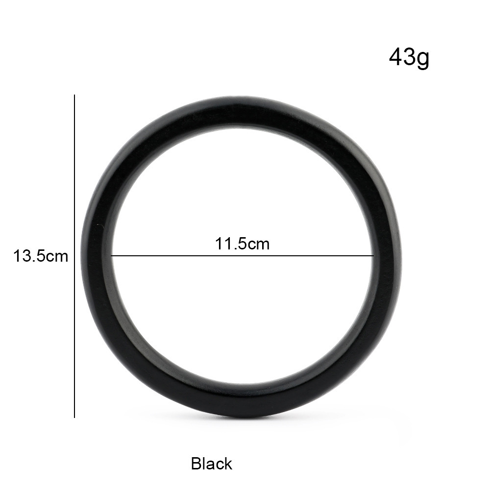 Fábrica de suministro directo de bolsas de gancho redondas de madera 14CM mangas de anillo de madera 11CM accesorios de bolsas
