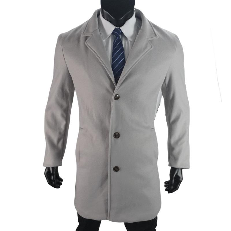 Ropa de hombre Abrigo de lana nuevo para hombre Abrigo con forro de lana multicolor_voghion.com