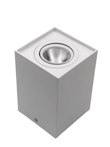 Shake your head to adjust the angle LED square surface-mounted anti-glare spotlight COB ceiling bold grille light home living room ceiling