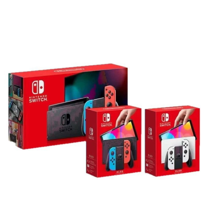 Портативная игровая консоль Switch OLED, японская/гонконгская версия, портативная NS, красно‑синий, версия с увеличенным временем работы батареи, стандартная версия, возможность установки игр