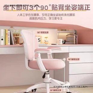 Children's Learning Chair, Primary School Student Writing Seat, Home Desk, Liftable Homework Stool, Comfortable for Long Periods of Sitting