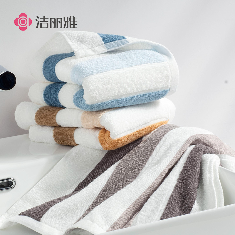 洁丽雅纯棉运动巾 健身跑步擦汗巾男士跑步巾 棉深色加长毛巾6725