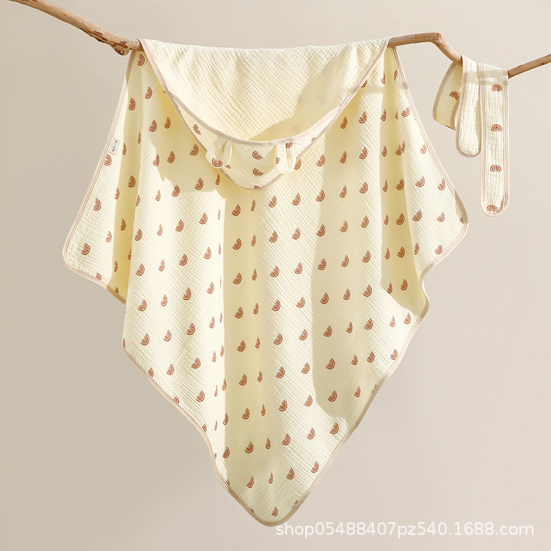 4 층 크레이프 퀼트-무지개