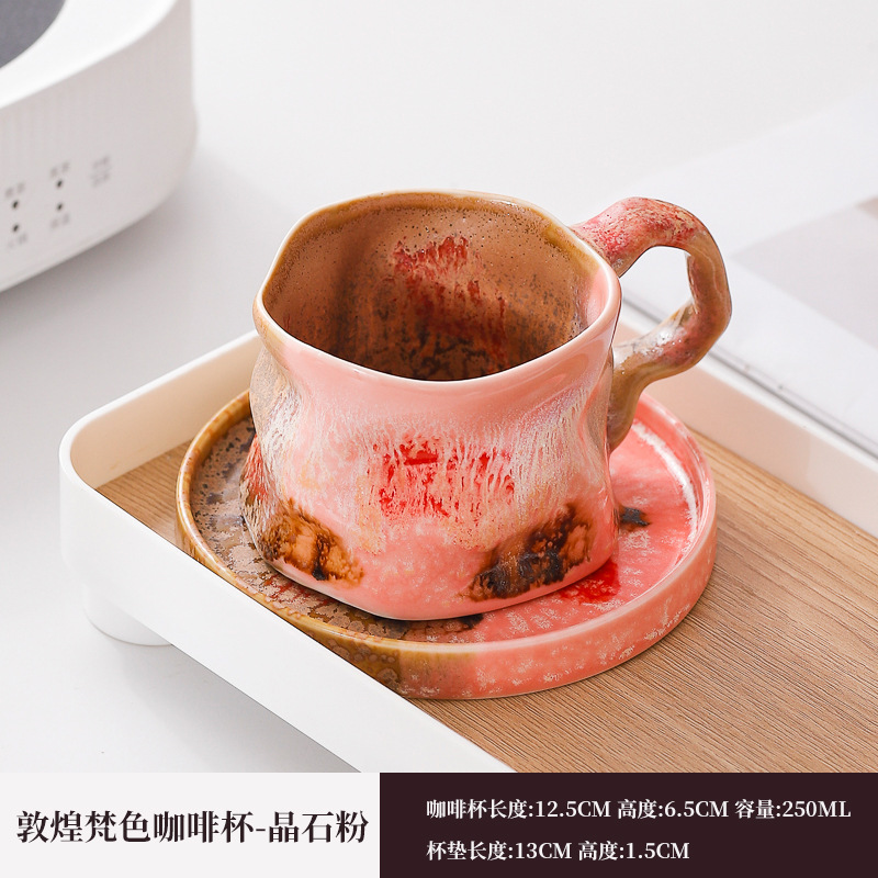 Horno transfronterizo de exportación de tazas de café de cerámica fuente de tazas de cola tazas de marca de tazas de restaurantes retro estadounidenses tazas de agua de alojamiento lotes