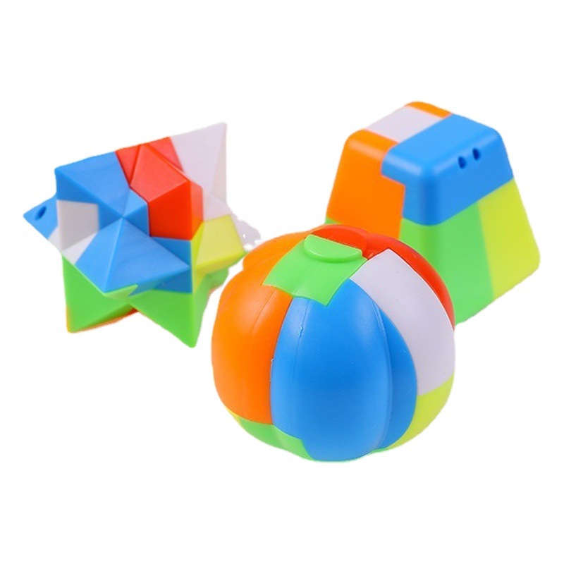 Luban bloqueo al por mayor de Inteligencia de Desarrollo para adultos descompresión desbloqueo fruta Luban bloqueo traje montado juguete niños traje