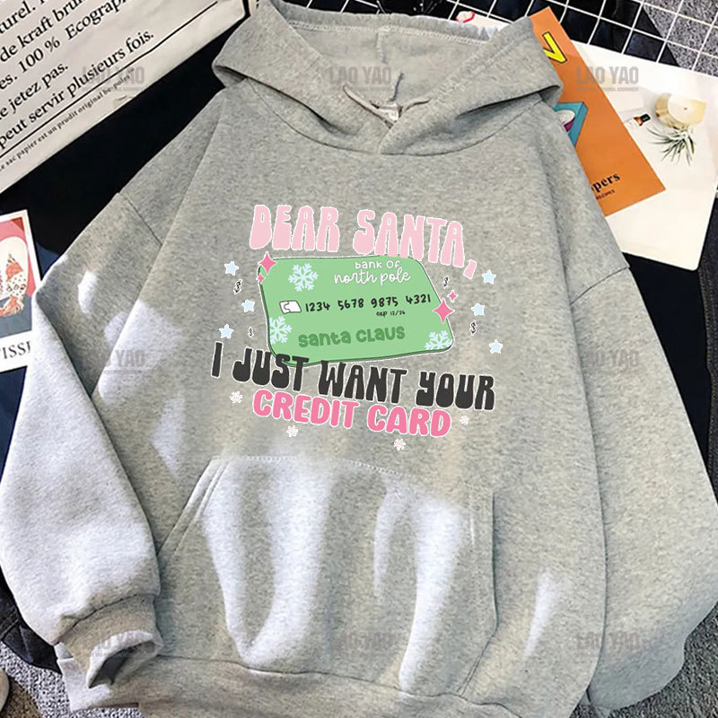 Merry Christmas Harajuku New Year Women Man Graphic Hoodies