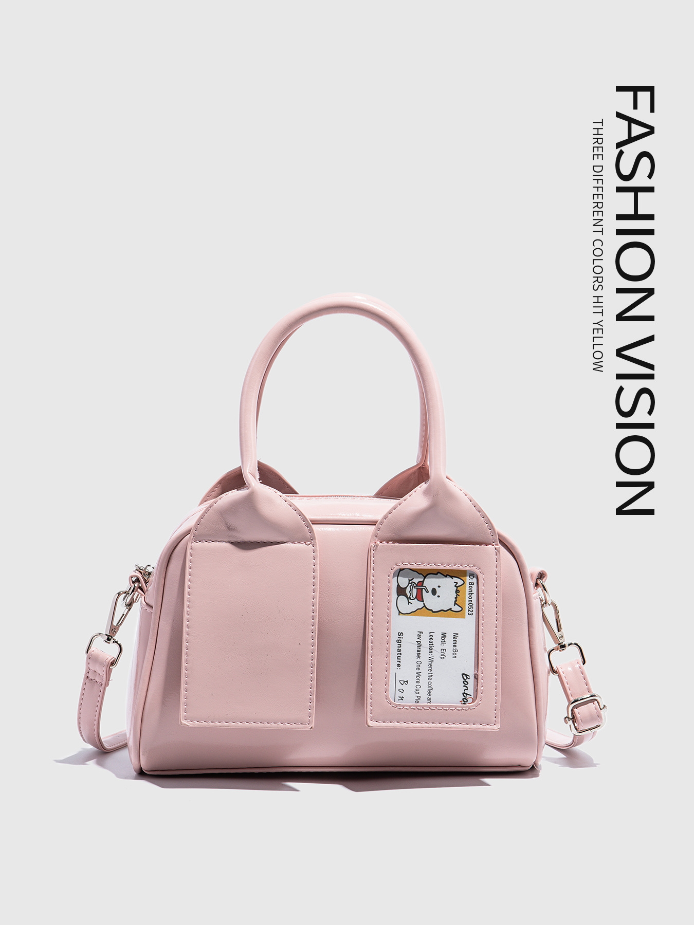 Bolsa bowling feminina elegante mala tiracolo da moda_voghion.com