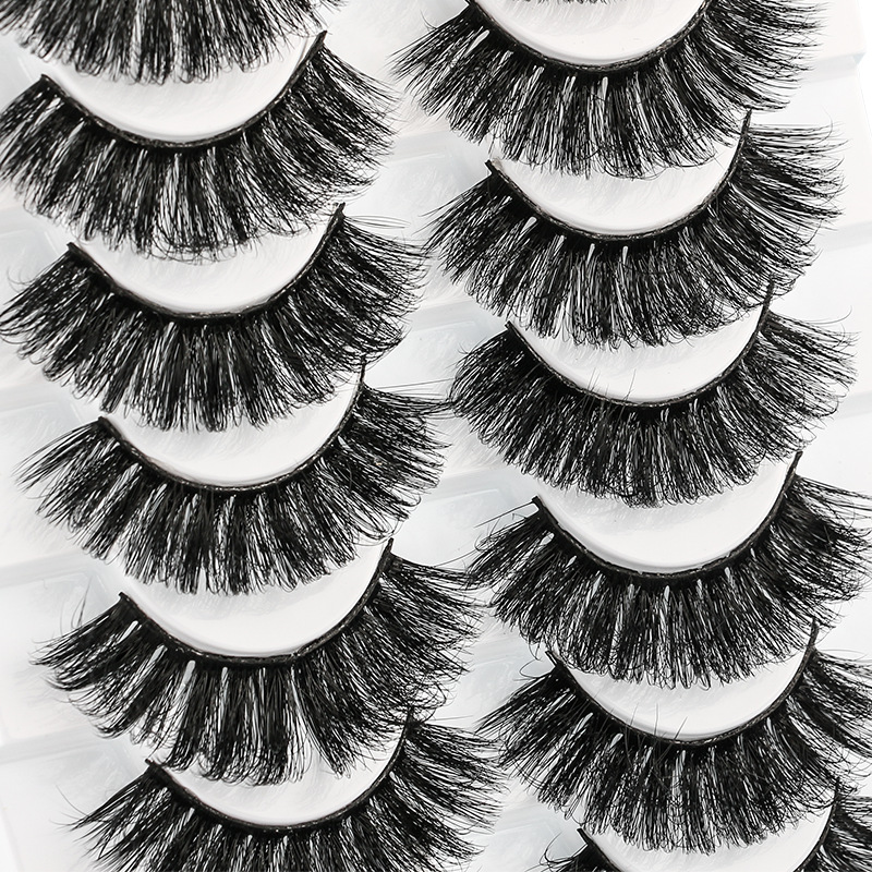 Natural Exaggerated Thick  Multi-layer False Eyelashes 10pair display picture 2