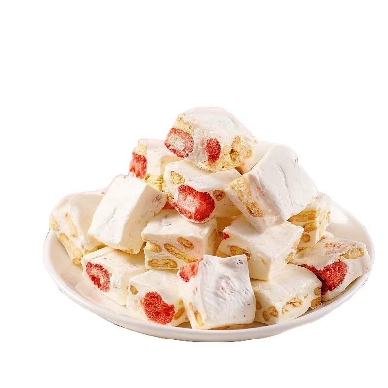 Одноразовый минимальный заказ снежинка хруст strawberry козьего молока Фушацина закуски повседневные мягкие клейковинные замороженные пирожные клубника козье молоко Фушацина