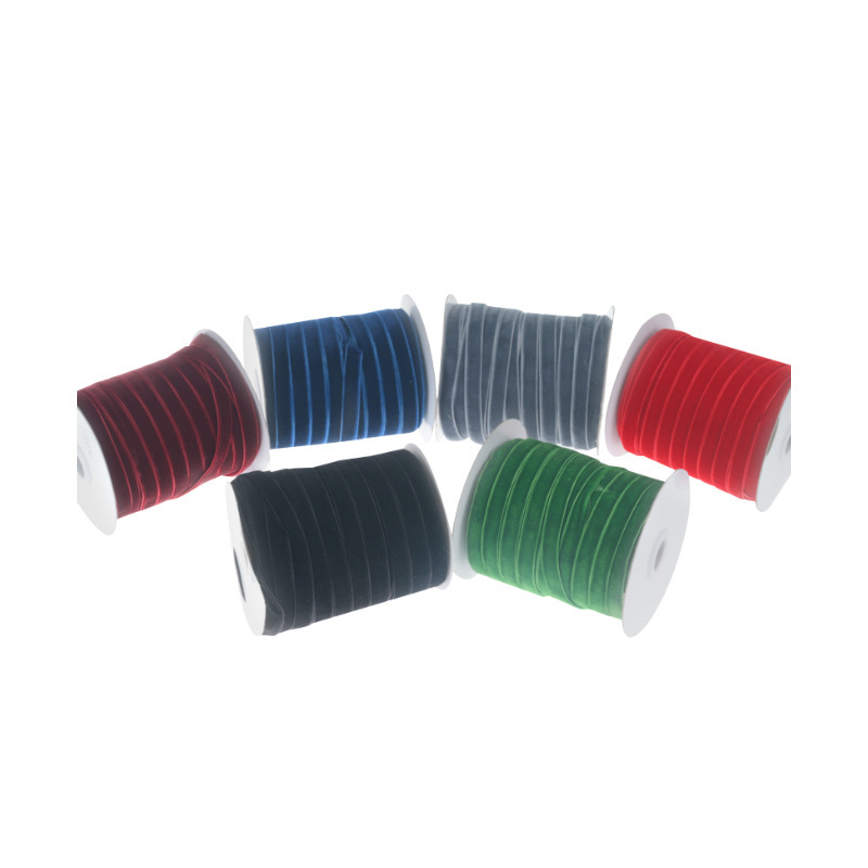 Fabricante de bandas de terciopelo de color al por mayor al por mayor bandas de terciopelo multicolor hechas a mano bricolaje accesorios de ropa materiales accesorios textiles