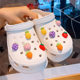 [24 new] hole shoes DIY accessories three-dimensional small monster sandals decorative detachable shoes flower accessories