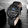 Fashionable trend belt, calendar, quartz watches, men's watch