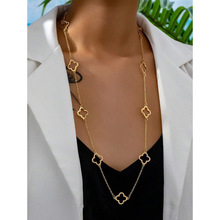 P 79968 Four-leaf Clover Collar Necklace ��Ҷ�ο�������