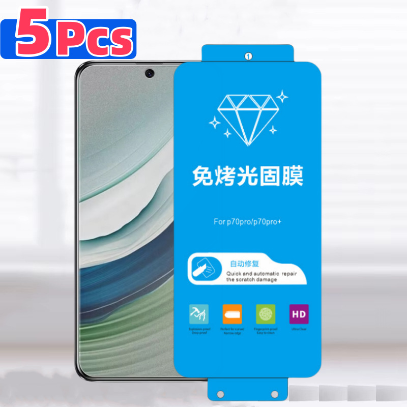 Suitable for Huawei Pura80Pro No-Bake Light Solid Film Pura 70Pro Soft Film Mate60Pro Screen Protector