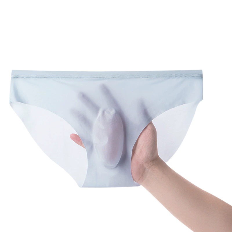 Летнее Мужское нижнее белье из ледяного шелка, цельное легкое нижнее белье, гибкое нижнее белье на плоской подошве, капсульные трусы 3D Die Space