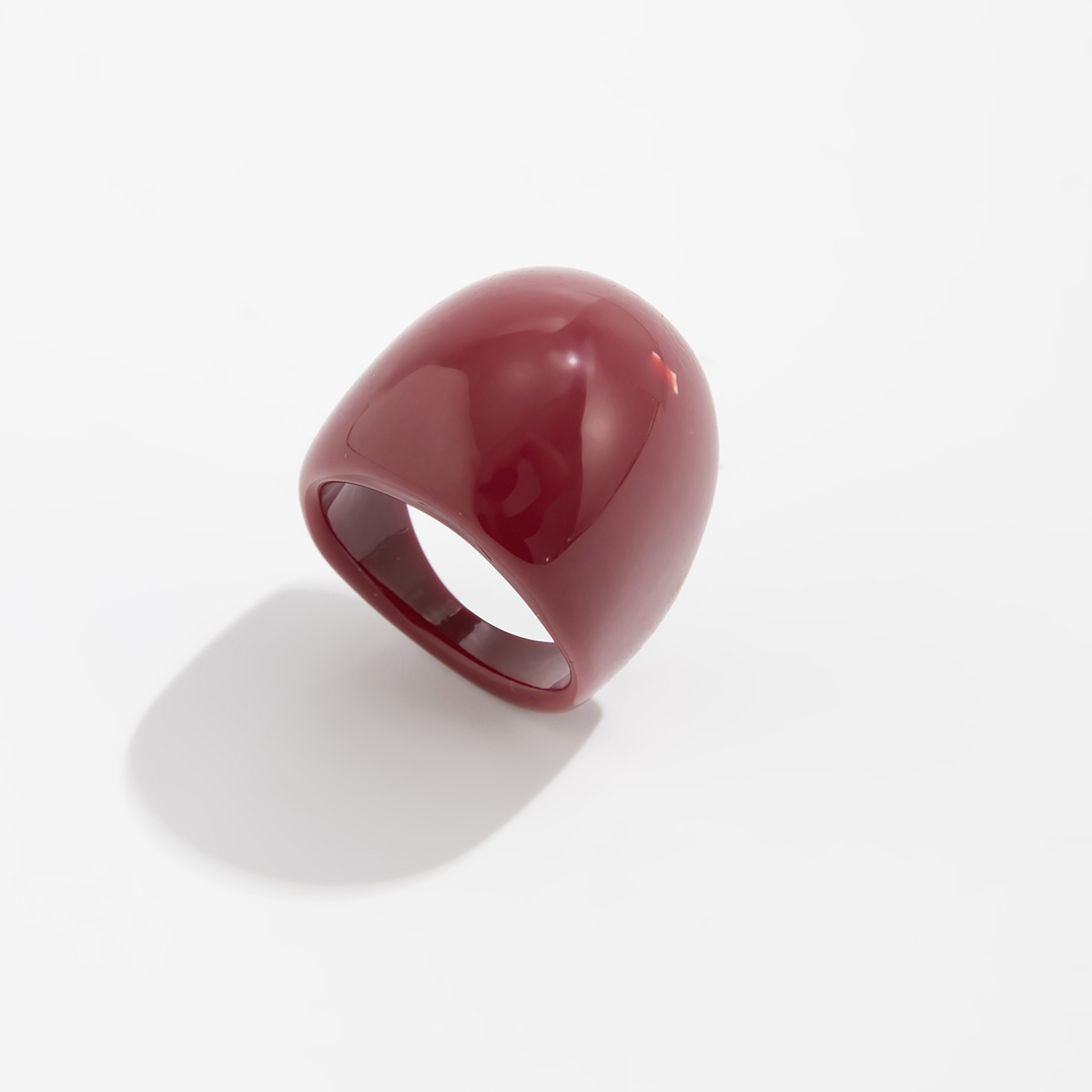 Europa y América transfronterizos anillo de resina minimalista nicho de diseño avanzado pulsera redonda ancha