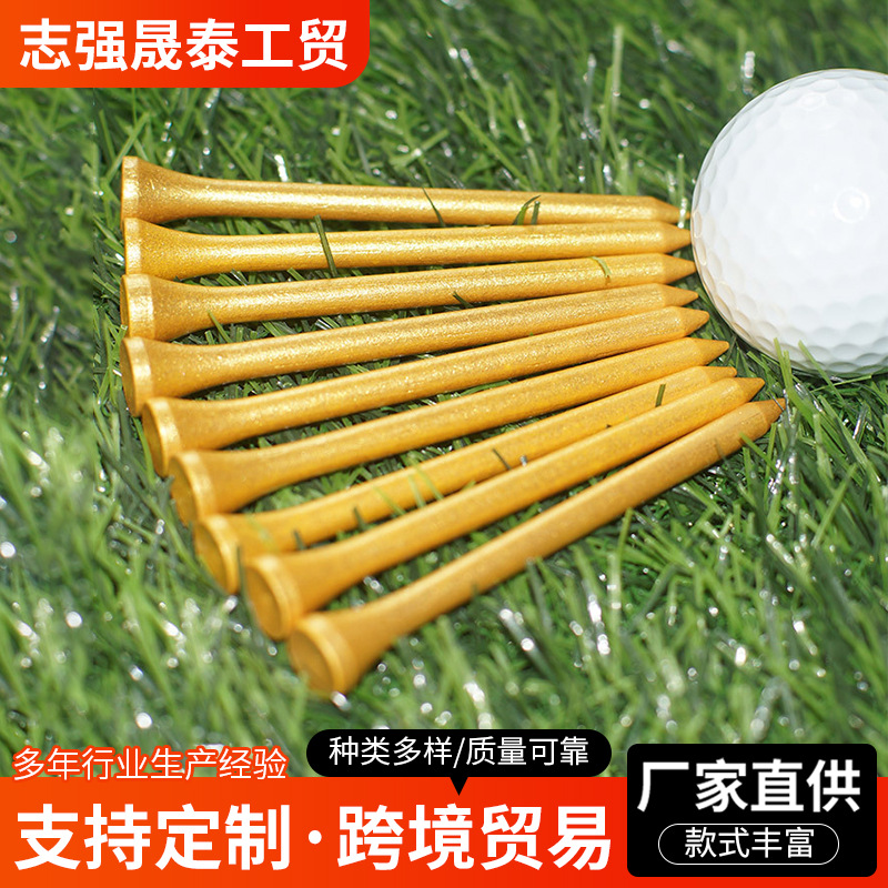 Golf Tee Wooden Bamboo Tee Ball Holder t Bulk Natural Wood Color Golf Tee Colorful Golf Accessories Course Supplies