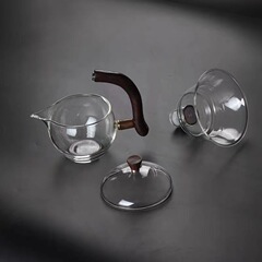 卸売り半自動怠け者茶器セット部品磁気吸引式公道カップガラスボウル蓋木棚スチールボール部品