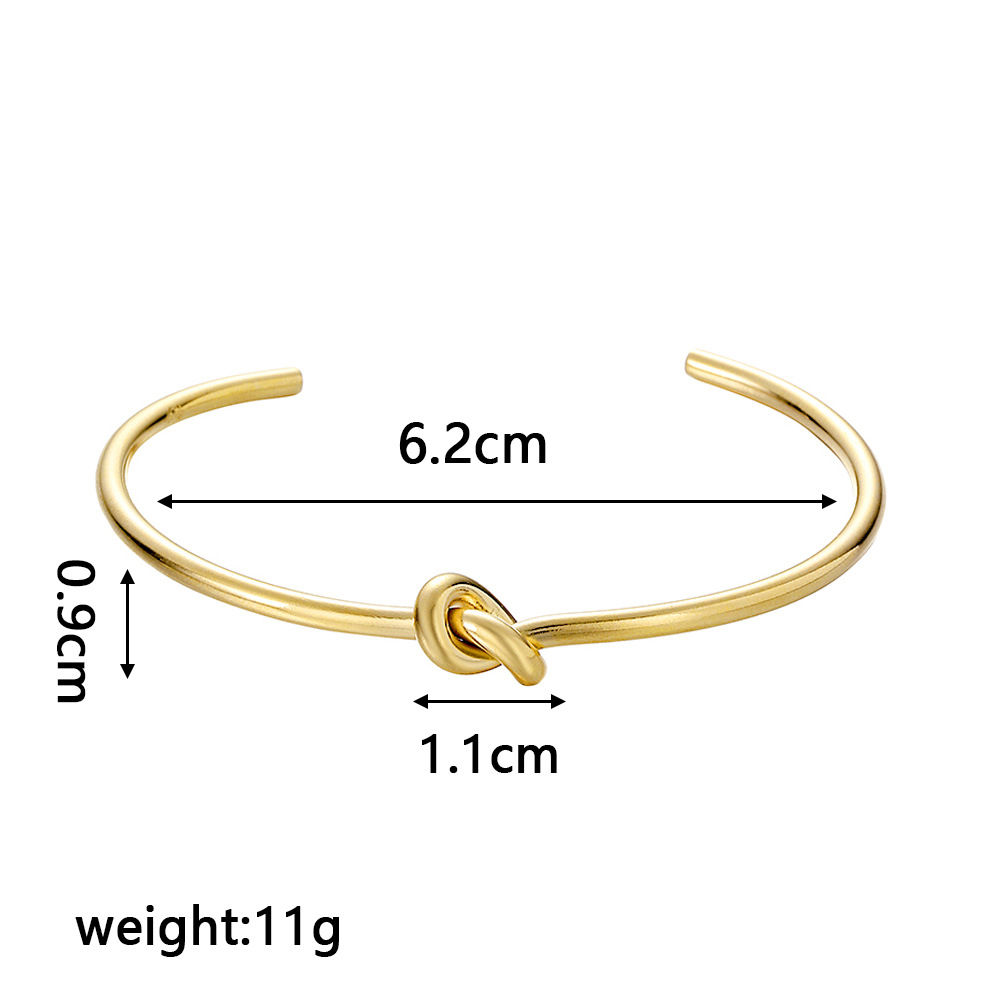 Simple Style Solid Color Titanium Steel Plating Bangle