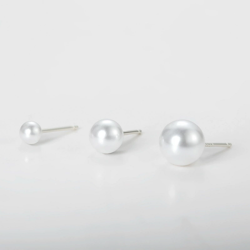 Серебряная игла из жемчуга, серьги, аксессуары ручной работы, материал, S925, оптовая торговля