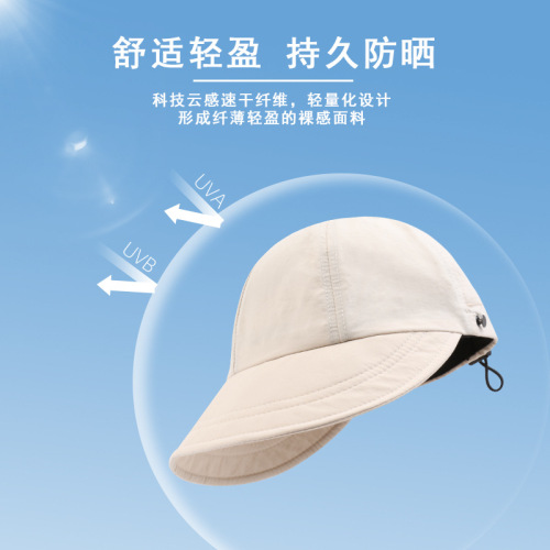 Zhao Lusi's same style sun protection hat quick-drying summer sunshade niche fisherman hat women's fashion anti-UV sun hat