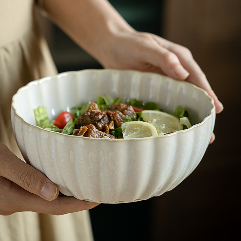 Estilo europeo retro vajilla de cerámica tazón de fuente plato hogar creativo ensalada plato de carne occidental Placa de pasta