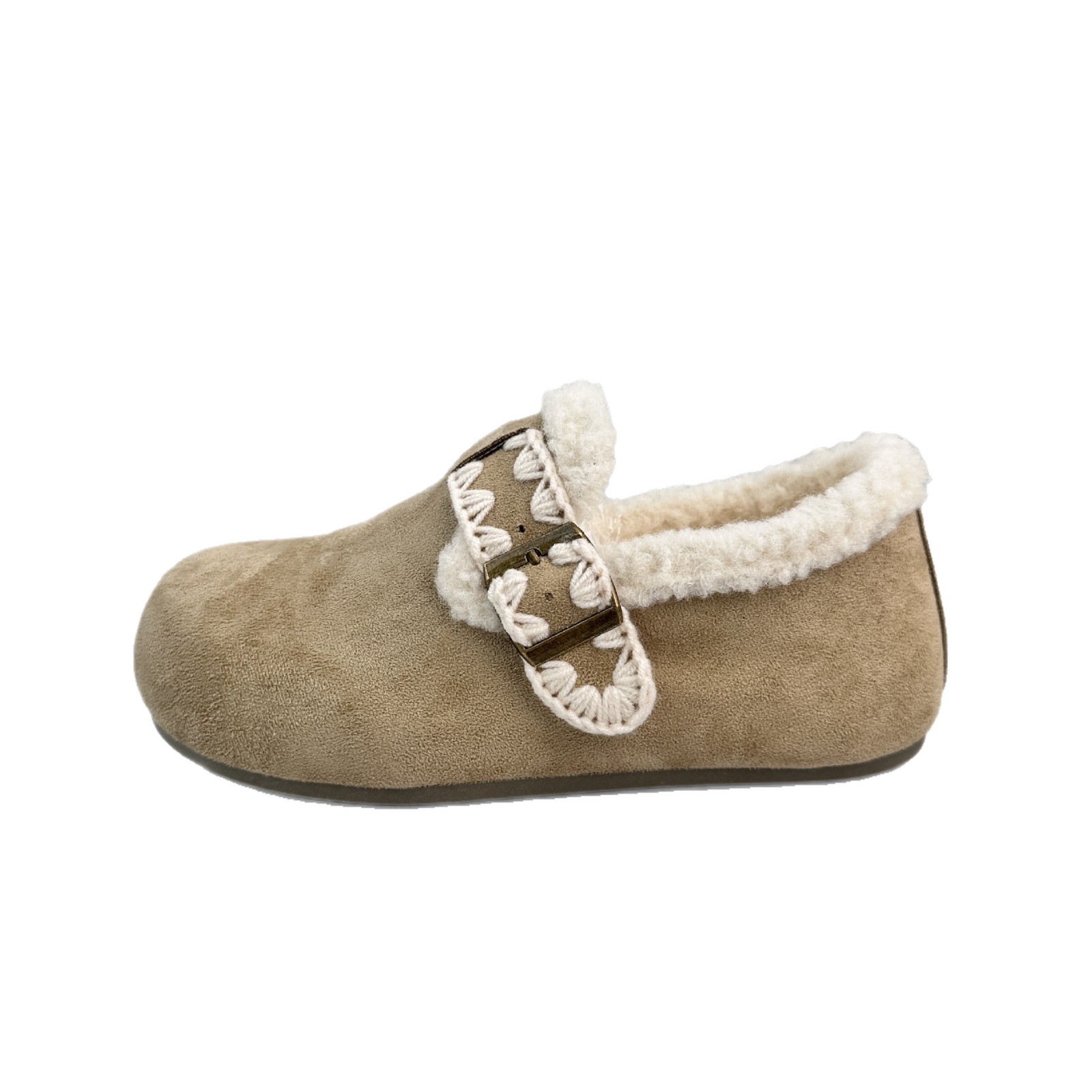 YUANBO2025 zapatos de lana de caño y invierno calientes zapatos de hebilla de algodón bolsas de mujer zapatos de bolsas de cabello image 6