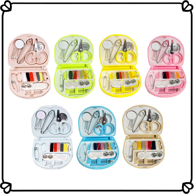 Бытовая мини-швейная коробка Портативный швейный набор Инструменты для шитья Комбинированный костюм Дорожный швейный костюм