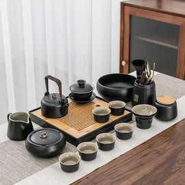 功夫茶具套装家用整套茶具一套小套装带茶盘盖碗小茶壶烟灰缸茶杯