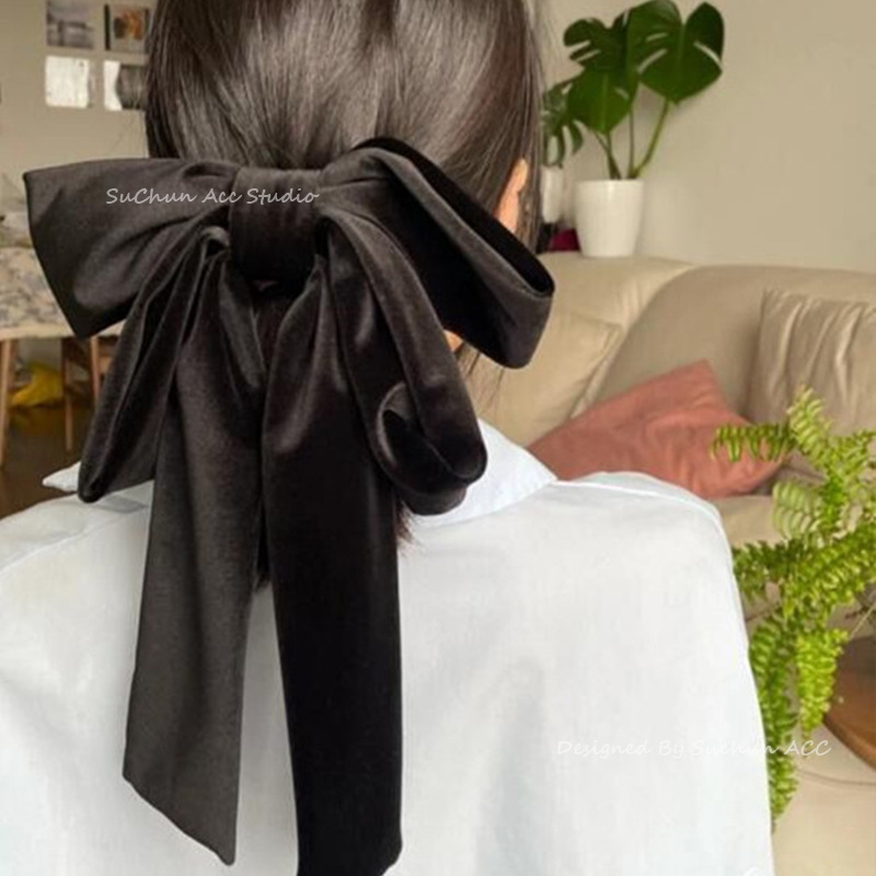 Big retro hairgrip with bow