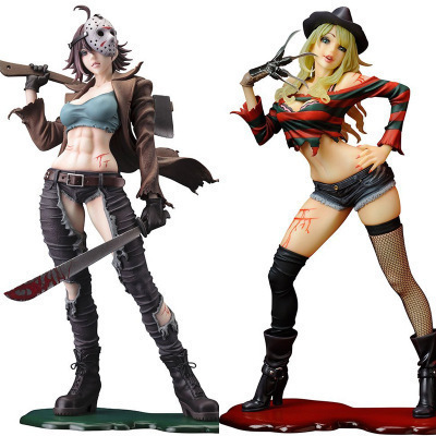 A Nightmare on Elm Street Black Friday Female Version Freddy Jason Movie Boxed Figure Model Ornament A Nightmare on Elm Street Black Friday Female Version Freddy Jason Movie Boxed Figure Model Ornament
