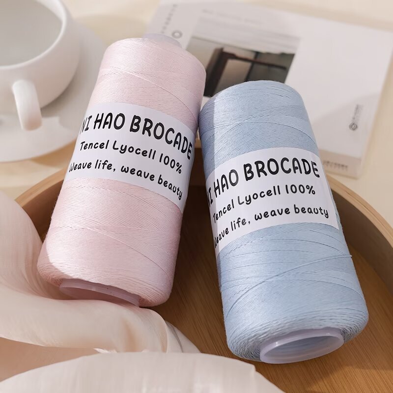 Cross-border wholesale Tencel Lyocell No. 6 lace yarn 300g spool for handmade knitting, crochet, thin shawls, scarves, and wraps Cross-border wholesale Tencel Lyocell No. 6 lace yarn 300g spool for handmade knitting, crochet, thin shawls, scarves, and wraps