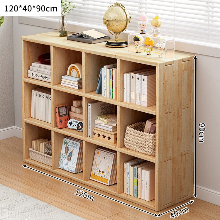 Todos los gabinetes de ventana de madera maciza, gabinetes de almacenamiento, estantes de balcón, estantes, armarios largos de una sola capa contra la pared, estanterías cortas de piso a techo