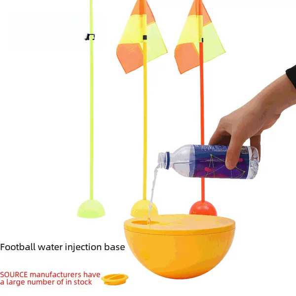 Cross-border hot football training corner flag base manufacturers wholesale ABS round mouth sand filling sign Rod water filling base