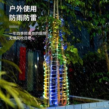 跨境LED太阳能灯串管子灯30米皮管灯户外防水庭院小彩灯装饰灯