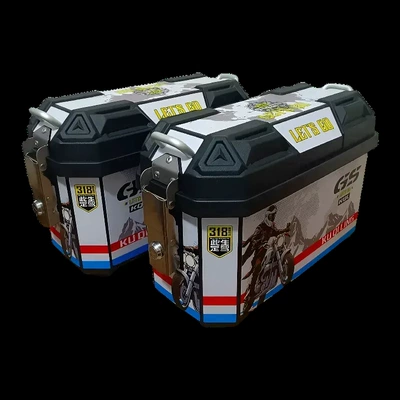 Electric car tail box — Waterproof, Thickened and Drop-Resistant - 25l-sticker-no-2-white-tailstock-model-integrated-bracket