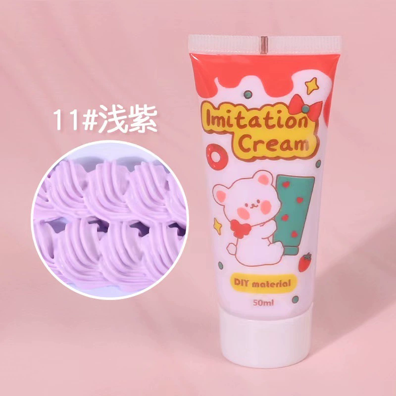 Крем‑паста (cream clay) 50 г для DIY, мягкая антифризная имитационная паста для декора чехлов