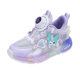 Girls' Running Shoes with Light Kulomi Cartoon Waterproof Leather Surface Breathable Non-slip Student Swivel Buckle sneaker